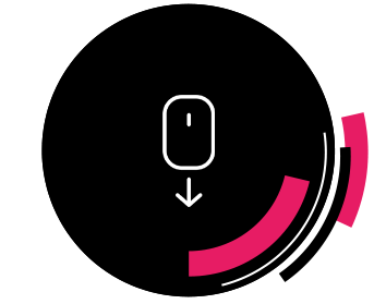 Black section down scroll